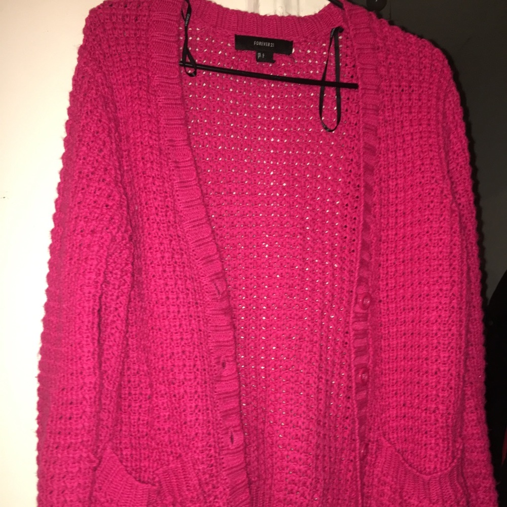 Oversized Waffle knit Cardigan